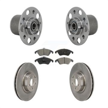 Front Hub Bearing Assembly Disc Brake Rotors And Pads Kit For Mercedes-Benz E400 E550 KBB-132285