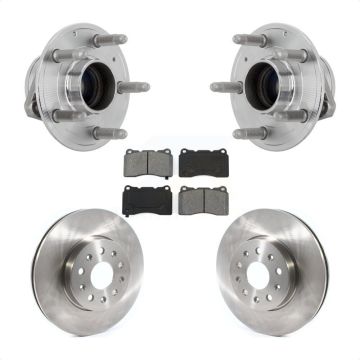Front Hub Bearing Assembly Disc Brake Rotor Pad Kit For Chevrolet Camaro Cadillac CTS CT6 KBB-132288