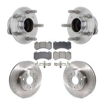 Front Hub Bearing Assembly Disc Brake Rotors And Pads Kit For Chevrolet Camaro LT LS KBB-132290