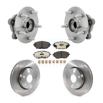 Front Hub Bearing Assembly Disc Brake Rotors And Ceramic Pads Kit For Toyota C-HR KBB-132329
