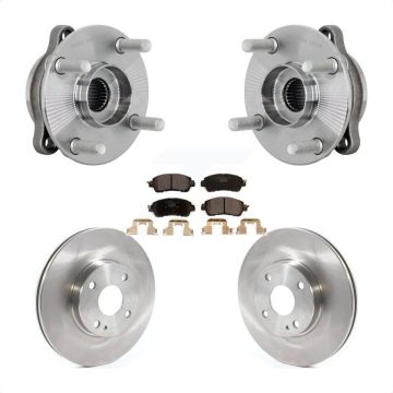 Front Hub Bearing Assembly Disc Brake Rotor And Ceramic Pad Kit For Toyota Yaris iA Scion KBB-132332