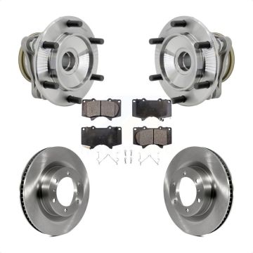 Front Hub Bearing Assembly Disc Brake Rotor And Pads Kit For 2010-2021 Toyota 4Runner RWD KBB-132360