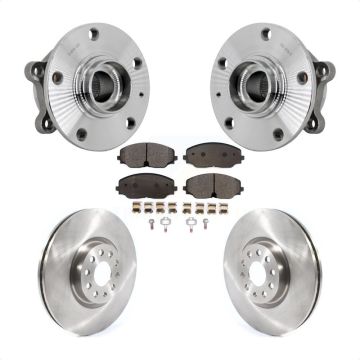 Front Hub Bearing Assembly Disc Brake Rotor And Pads Kit For Volkswagen Atlas Cross Sport KBB-132377
