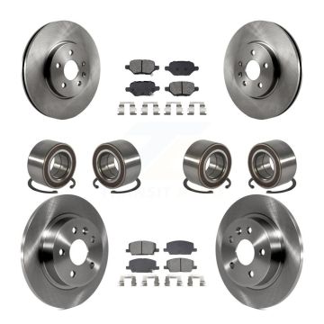 Front Rear Bearing Disc Brake Rotor & Pads Kit (10Pc) For Buick Encore Chevrolet Trax AWD KBB-132392