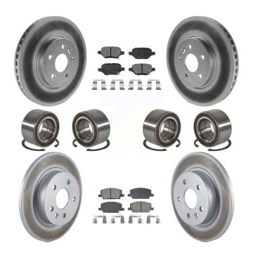 Front Rear Bearing Coated Brake Rotor Pads Kit (10Pc) For Buick Encore Chevrolet Trax AWD KBB-132420
