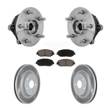 Front Hub Bearing Assembly Coated Disc Brake Rotors And Pads Kit For Toyota RAV4 Venza KBB-132981