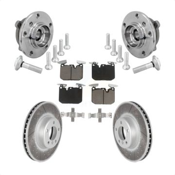 Front Hub Bearing Coat Brake Rotor Pad Kit For BMW 330i xDrive 440i Gran Coupe 320i M240i KBB-132991