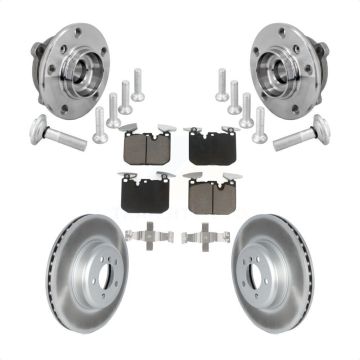 Front Hub Bearing Coated Brake Rotor Pad Kit For BMW 440i xDrive Gran Coupe M240i 340i GT KBB-132993