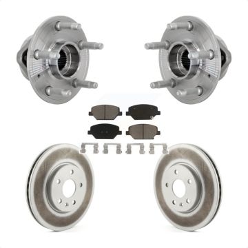 Front Hub Bearing Assembly Coated Disc Brake Rotor And Ceramic Pad Kit For Buick Envision KBB-132999