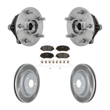Front Hub Bearing Assembly Coated Disc Brake Rotors And Pads Kit For Toyota RAV4 Venza KBB-133089
