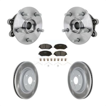 Front Hub Bearing Assembly Coated Disc Brake Rotors And Pads Kit For Toyota RAV4 KBB-133090