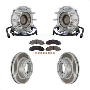 Front Hub Bearing Assembly Coat Brake Rotor Pad Kit For Ford F-450 Super Duty F-550 4 X 2 KBB-133100