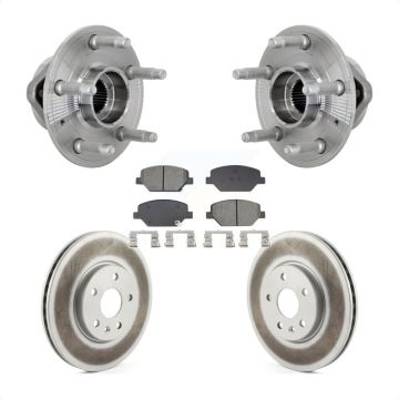 Front Hub Bearing Assembly Coated Disc Brake Rotors And Pads Kit For Buick Envision KBB-133207