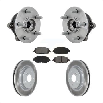Front Hub Bearing Assembly Coated Disc Brake Rotors And Pads Kit For Toyota RAV4 Venza KBB-133209