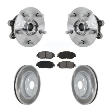 Front Hub Bearing Assembly Coated Disc Brake Rotors And Pads Kit For Toyota RAV4 KBB-133210