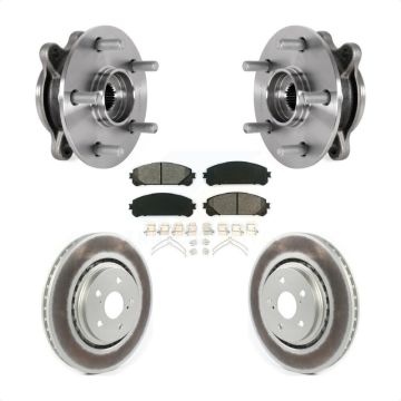 Front Hub Bearing Assembly Coated Brake Rotor And Pad Kit For 2020-2021 Toyota Avalon TRD KBB-133211