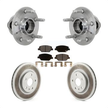 Front Hub Bearing Assembly Coated Disc Brake Rotor And Ceramic Pad Kit For Buick Envision KBB-133311