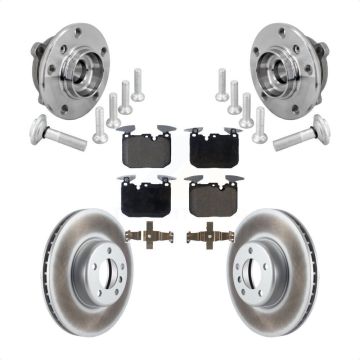 Front Hub Bearing Coat Brake Rotor Pad Kit For BMW 330i xDrive 440i Gran Coupe 320i M240i KBB-133314