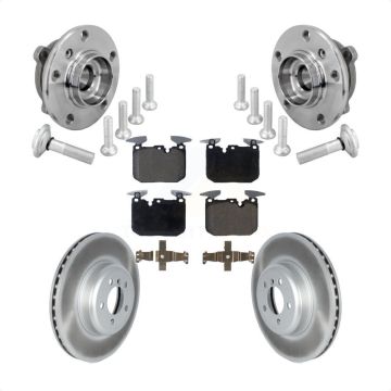 Front Hub Bearing Coated Brake Rotor Pad Kit For BMW 440i xDrive Gran Coupe M240i 340i GT KBB-133315
