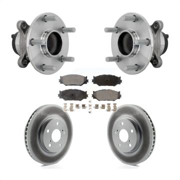 Front Hub Bearing Coat Brake Rotor Pad Kit For 2014-2015 Lexus IS250 With F Sport Package KBB-133333
