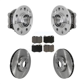 Front Hub Bearing Assembly Disc Brake Rotors And Pads Kit For Mercedes-Benz C300 C350e KBB-133381