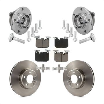 Front Hub Bearing Brake Rotor Pad Kit For BMW 330i xDrive 440i Gran Coupe 320i M240i 340i KBB-133384