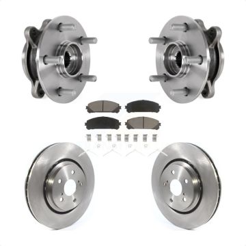 Front Hub Bearing Assembly Disc Brake Rotors And Pads Kit For 2020-2021 Toyota Avalon TRD KBB-133392