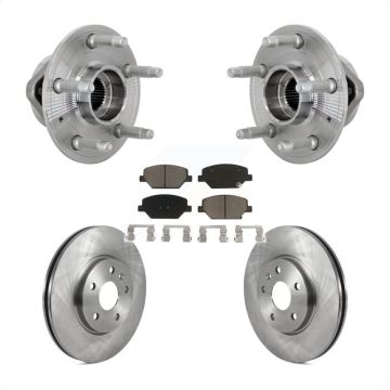 Front Hub Bearing Brake Rotor Pads Kit For Buick Envision With 321mm Diameter KBB-133408