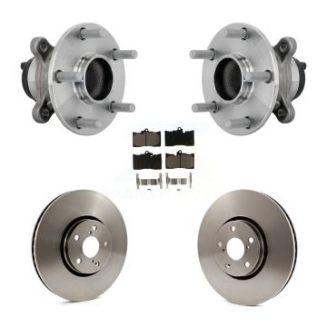 Front Hub Bearing Assembly Disc Brake Rotors And Pads Kit For Lexus IS350 IS300 IS200t KBB-133410