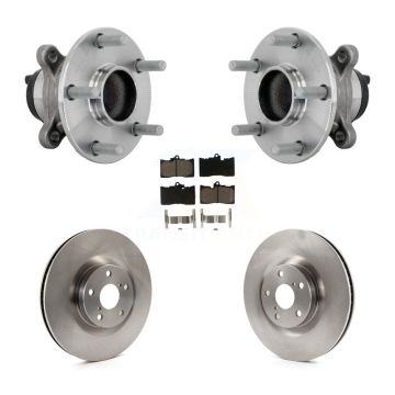 Front Hub Bearing Assembly Disc Brake Rotors And Pads Kit For Lexus IS300 IS350 IS200t KBB-133411