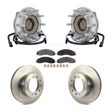 Front Hub Bearing Assembly Disc Brake Rotor Pad Kit For Ford F-450 Super Duty F-550 4 X 2 KBB-133413