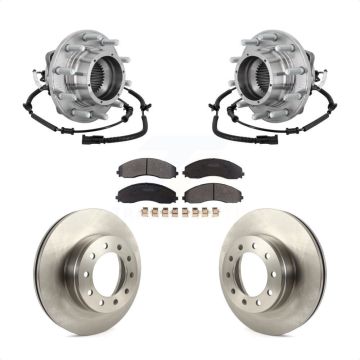 Front Hub Bearing Brake Rotor And Pad Kit For 2017-2021 Ford F-450 Super Duty F-550 4 X KBB-133414