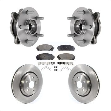 Front Hub Bearing Assembly Disc Brake Rotors And Pads Kit For 2020-2021 Toyota Avalon TRD KBB-133415