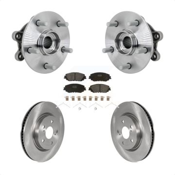 Front Hub Bearing Brake Rotor & Pads Kit For Toyota RAV4 FULL HYBRID EV-GAS (FHEV) engine KBB-133430