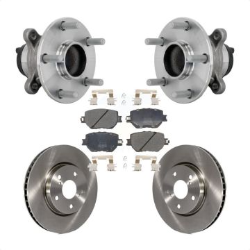 Front Hub Bearing Disc Brake Rotor & Pad Kit For 2014 Lexus IS250 Without F Sport Package KBB-133437