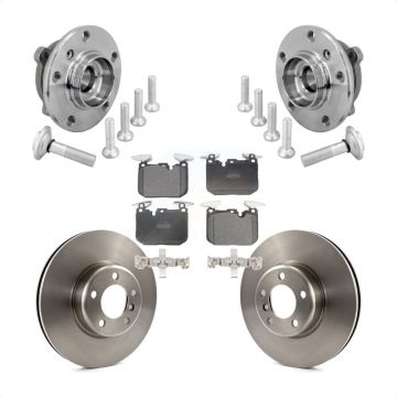 Front Hub Bearing Brake Rotor Pad Kit For BMW 330i xDrive 440i Gran Coupe 320i M240i 340i KBB-133440