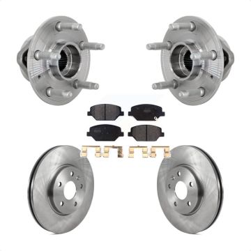 Front Hub Bearing Brake Rotor Pads Kit For Buick Envision With 321mm Diameter KBB-133444
