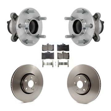 Front Hub Bearing Assembly Disc Brake Rotors And Pads Kit For Lexus IS350 IS300 IS200t KBB-133447