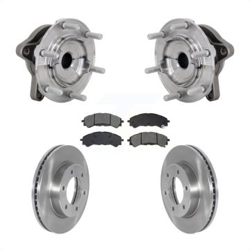 Front Hub Bearing Assembly Disc Brake Rotors And Pads Kit For 2019-2023 Ford Ranger 4WD KBB-133454