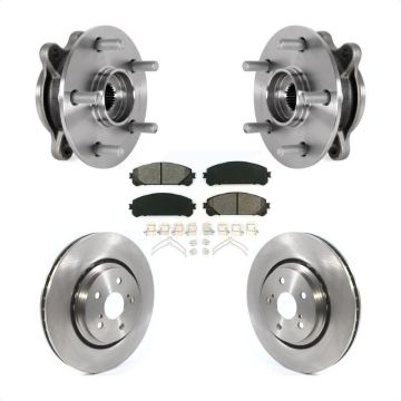 Front Hub Bearing Assembly Disc Brake Rotors And Pads Kit For 2020-2021 Toyota Avalon TRD KBB-133458