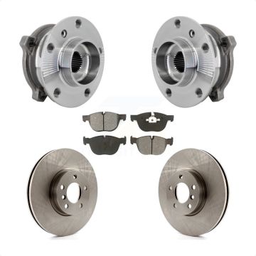 Front Hub Bearing Assembly Disc Brake Rotors And Pads Kit For BMW X5 X6 M12 x 1.25 Thread KBB-133462
