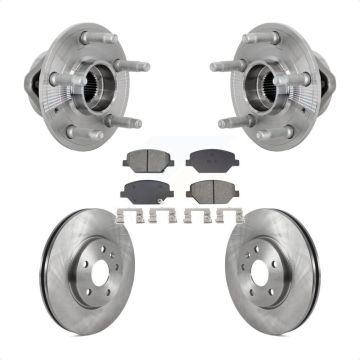 Front Hub Bearing Brake Rotor Pads Kit For Buick Envision With 321mm Diameter KBB-133473