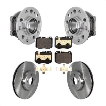 Front Hub Bearing Assembly Disc Brake Rotors And Pads Kit For Mercedes-Benz C300 C350e KBB-133479
