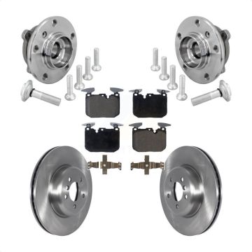 Front Hub Bearing Disc Brake Rotor & Pad Kit For BMW 440i xDrive Gran Coupe M240i 340i GT KBB-133481