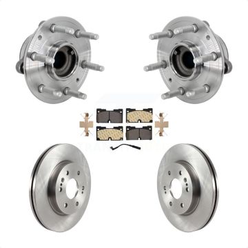 Front Hub Bearing Brake Rotor Pad Kit For Chevrolet GMC Silverado 1500 Sierra Yukon Tahoe KBB-133488