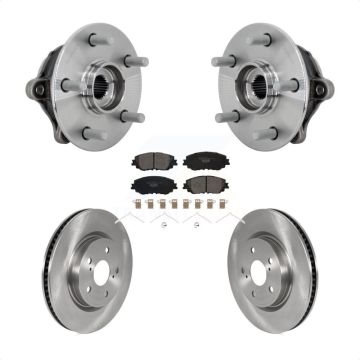 Front Hub Bearing Assembly Disc Brake Rotors And Ceramic Pads Kit For Toyota RAV4 Venza KBB-133489