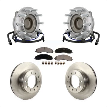 Front Hub Bearing Assembly Disc Brake Rotor Pad Kit For Ford F-450 Super Duty F-550 4 X 2 KBB-133507