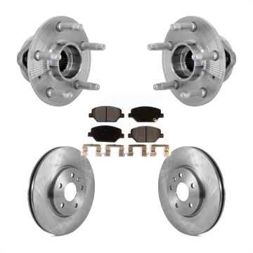 Front Hub Bearing Brake Rotor Pads Kit For Buick Envision With 321mm Diameter KBB-133510