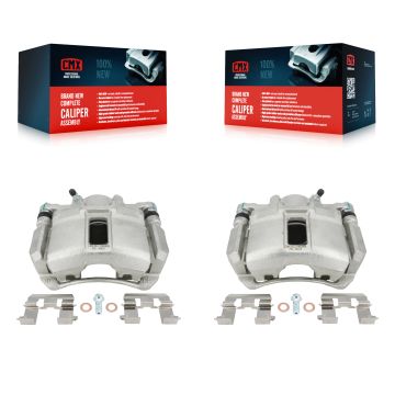 Front Disc Brake Caliper Assembly Left Right Side (Driver Passenger) Kit For Honda Accord KBC-100110