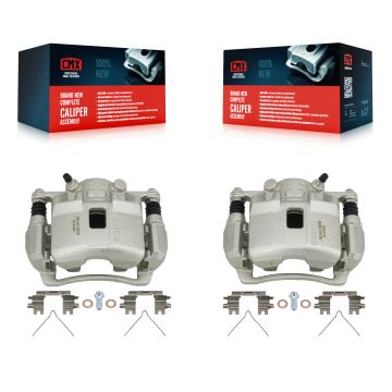 Front Disc Brake Caliper Left Right Side (Driver Passenger) Kit For Honda Civic Fit KBC-100181